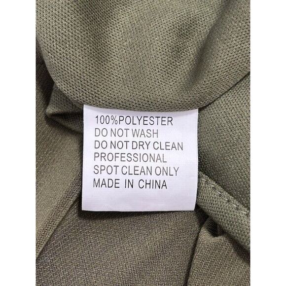 Ieena By Mac Duggal One Sleeve Beaded Cuff Side Twist Gown Dress Olive Green 8 - Picture 9 of 9